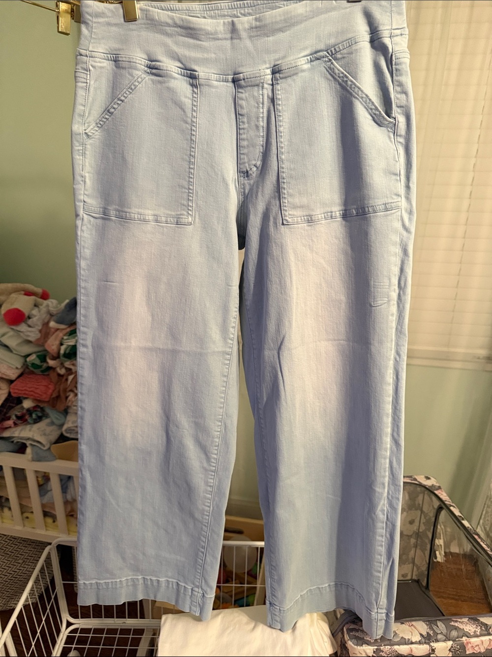 Belle-by Kim Gravel wide leg cropped jeans